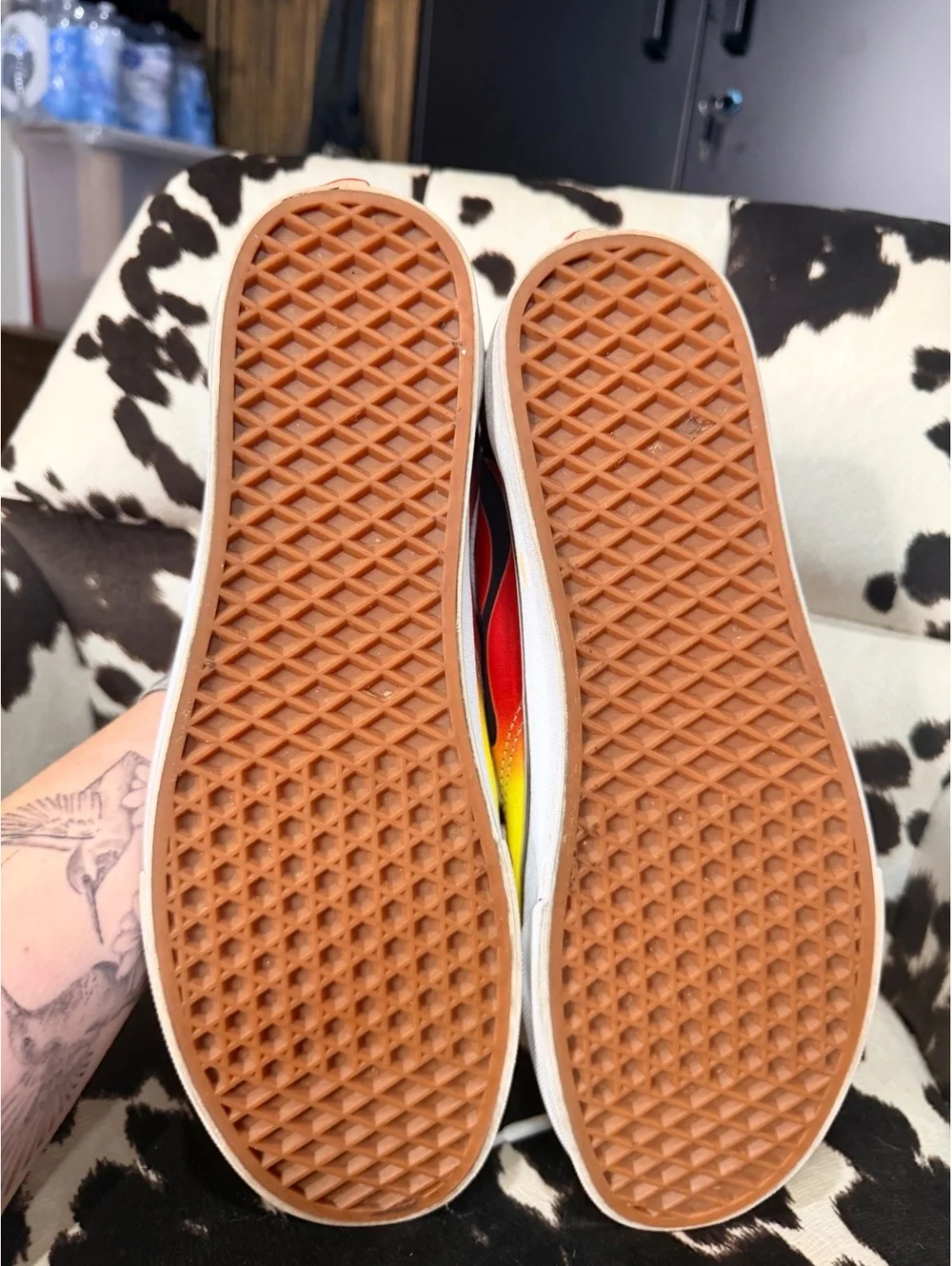 CALL OUT Vans Flame Print Old Skool Sneakers Size 12